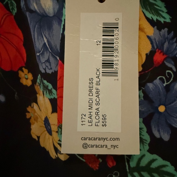 NWT Cara Cara Leah Midi Floral Dress Size 12 (Retail: $595) - Picture 7 of 7